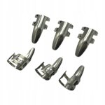 Lot de 6 mdiators professionnels en acier inoxydable avec protge - doigts