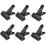Lot de 6 pinces a ressort en métal pour photo, pinces a ressort, pinces en métal solides, noires, grandes, ... Lot de 6 pinces a ressort en métal pour photo, pinces a ressort, pinces en métal solides, noires, grandes, ...