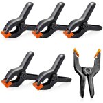 Lot de 6 pinces  ressort pour support de toile de fond, 9, 5 cm, avec ouverture de mchoire de 5 cm, ...