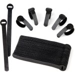 Lot de 60 attaches de câble s noires réglables et libérables pour la gestion des câbles de pc, les cordons ... Lot de 60 attaches de câble s noires réglables et libérables pour la gestion des câbles de pc, les cordons ...