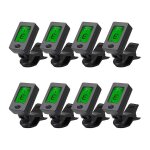 Lot de 8 accordeurs de guitare a pince pour ukul�l�, guitare, basse et mandoline, pour une meilleure ...