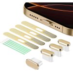 Lot de 8 bouchons anti - poussi�re usb - c pour port de charge de type c, filet de haut - parleur d'�couteurs, ...