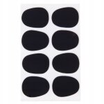 Lot de 8 coussinets pour bec de saxophone alto / tnor, 0, 3 mm, noir