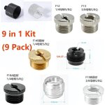 Lot de 9 adaptateurs de trépied a dégagement rapide pour caméra et microphone 1 / 4 a 3 / 8 m5 m6 m8 ... Lot de 9 adaptateurs de trépied a dégagement rapide pour caméra et microphone 1 / 4 a 3 / 8 m5 m6 m8 ...