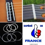 Lot / jeu / kit / pack de 6 cordes pour guitare classique - nylon & métal (0. 72 / 1. 12) Lot / jeu / kit / pack de 6 cordes pour guitare classique - nylon & métal (0. 72 / 1. 12)