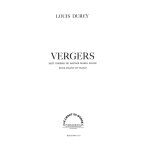 Louis durey : vergers - rduction pour voix et piano vocal and piano cdmvo1713