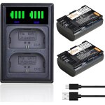 Lp - e6 batterie et led double chargeur, 2 x 2600mah batterie pour canon eos lp - e6n 5ds r 5d mark ii ... Lp - e6 batterie et led double chargeur, 2 x 2600mah batterie pour canon eos lp - e6n 5ds r 5d mark ii ...