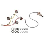 Lp guitare electrique micros circuit harnais de c�blage 2t2v 500k pots 3 voie commutateur pour style ...