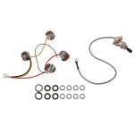 Lp micros guitare electrique circuit harnais de câblage 2t2v 500k pots commutateur 3 voies pour gibson ... Lp micros guitare electrique circuit harnais de câblage 2t2v 500k pots commutateur 3 voies pour gibson ...