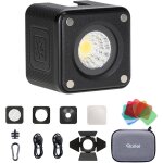 Lumis solo 2 video lights, mini cube led portable camera lamp 70g 5500k 8 colour filters with rechargeable ...