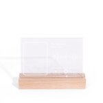 Lumire led en acrylique, cadre artistique de 3 pouces, cadre photo transparent, appareil photo instantan, ...