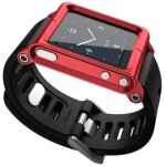 Lunatik bracelet montre multi touch pour ipod nano 6, couleur: rouge Lunatik bracelet montre multi touch pour ipod nano 6, couleur: rouge