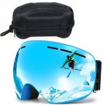Lunettes de ski anti - buée à double couche pour hommes et femmes, lunettes de sport de plein air, masque ... Lunettes de ski anti - buée à double couche pour hommes et femmes, lunettes de sport de plein air, masque ...