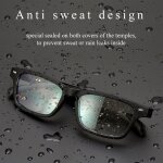 Lunettes de soleil de sport intelligentes, sans conduction osseuse, compatibles bluetooth, lunettes de ...