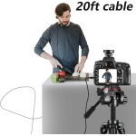 Lvm3 6m micro cravate avec pare - brise furry muff, audio enregistrement lavalier microphone pour pc ...