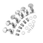 Mcaniques de guitare en mtal, accordeurs pour guitare folk basse, argent