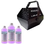 Machine à bulles noir grand débit ibiza light lbm - 10 pour mariages, soirées, dj, avec 3l de liquide ... Machine à bulles noir grand débit ibiza light lbm - 10 pour mariages, soirées, dj, avec 3l de liquide ...