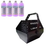 Machine � bulles noir grand d�bit ibiza light lbm - 10 pour mariages, soir�es, dj, avec 4l de liquide ...