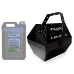 Machine � bulles noir grand d�bit ibiza light lbm - 10 pour mariages, soir�es, dj, avec 5l de liquide ...