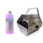 Machine  bulles silver grand dbit ibiza light lbm - 10 pour mariages, soires, dj, avec 1l de liquide ...