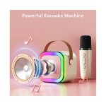 Machine de karaok� pour enfants avec bluetooth, lumi�res led, effets vocaux et batterie rechargeable ...