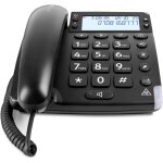 Magna 4000 tlphone fixe amplifi + 60db sur le combin, avec touches espaces, grand ecran (noir) [version ...