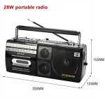 Magnétophone à cassette à l'ancienne, machine antique, radio fm elmainfm, carte portable rétro, audio ... Magnétophone à cassette à l'ancienne, machine antique, radio fm elmainfm, carte portable rétro, audio ...
