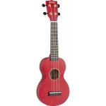 Mahalo ms1 - trd - ukulélé soprano slim rouge satin + housse Mahalo ms1 - trd - ukulélé soprano slim rouge satin + housse