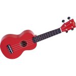Mahalo rainbow mr1 - rd - ukulele soprano rouge brillant + housse