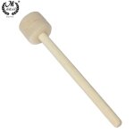 Maillet en bois baguettes de tambour baguettes maillet pour batterie militaire tte en feutre de laine ...