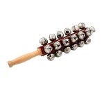 Main jinglebells main tra�neau cloches en bois shaker jingle bells b�ton instrument de percussion musicale ...