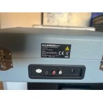 Malette tourne - disques - bt / usb / sd / fonction enregistrement - bleu - madison retrocase - cr