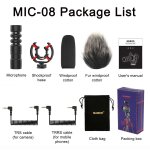 Mamen - microphone professionnel pour fusil de chasse, vlog podcast, microfone, cardiode 514, pour appareil ...