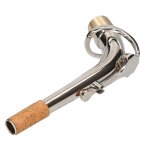Manche de saxophone plaqu argent et nickel