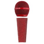 Manchon de microphone couvre - main de micro filaire pour microphones sm58 rouge