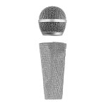 Manchon de microphone sparkle couvercle de main de micro filaire et grille de microphone en maille pour ... Manchon de microphone sparkle couvercle de main de micro filaire et grille de microphone en maille pour ...