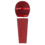 Manchon de microphone sparkle couvercle de main de micro filaire et grille de microphone en maille pour ...
