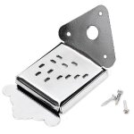Mandoline chrome pi�ce de cordier de rechange avec vis accessoire d'instrument de mandoline (argent)