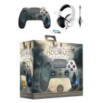 Manette ps4 bluetooth harry potter hogwarts legacy paysage lumineuse 3. 5 jack + casque spirit of gamer ...