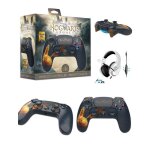 Manette ps4 bluetooth harry potter hogwarts legacy vivet dor lumineuse 3. 5 jack + casque gaming ps4 ...
