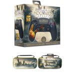 Manette ps4 bluetooth harry potter hogwarts legacy vivet dor lumineuse 3. 5 jack + sacoche harry potter ...