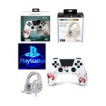 Manette ps4 manette bluetooth zombie 3. 5 jack + casque gamer pro - uc50 ps4 - ps5 playstation