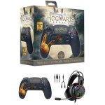 Manette sans fil ps4 bluetooth harry potter hogwarts legacy vivet dor lumineuse 3. 5 jack + casque spirit ...
