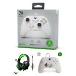 Manette xbox one - s - x - pc blanche mist edition sp�ciale + casque gamer pro h3 spirit of gamer xbox ...
