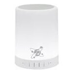 Manhattan led de la science du son (5?h, 10?m, fonctionnement sur piles), enceinte bluetooth, blanc