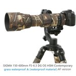 Manteau de camouflage d'objectif, housse de pluie pour sigma 150 - 600mm, dg os hsm contemporain (version ...