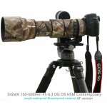 Manteau de camouflage d'objectif, housse de pluie pour sigma 150 - 600mm, dg os hsm contemporain (version ...