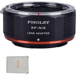 Manual lens adapter: compatible with canon ef (ef - s) lenses and nikon z ef to z camera cases