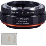 Manual lens adapter: compatible with canon fd fl lenses and nikon z fd to z camera cases