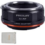 Manual lens adapter: compatible with nikon f lenses and canon rf (eos r - type), nikon f to rf cameras ...